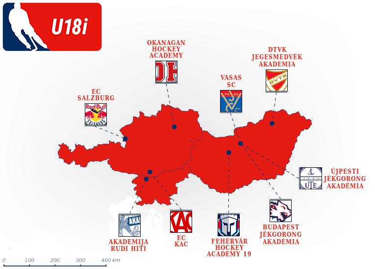 Austria U18 International map