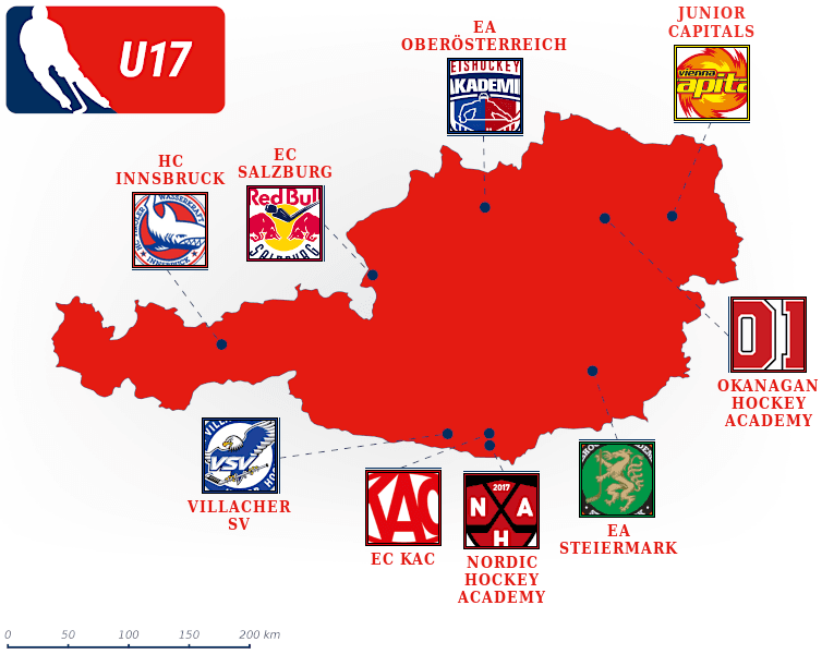 Austria U17 map