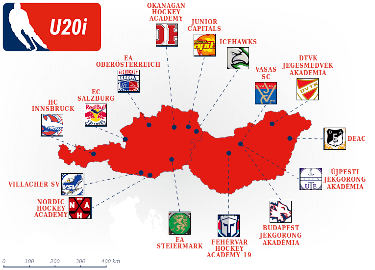 Austria U20 International map