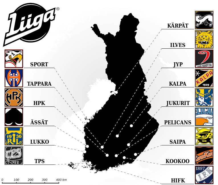 Liiga map