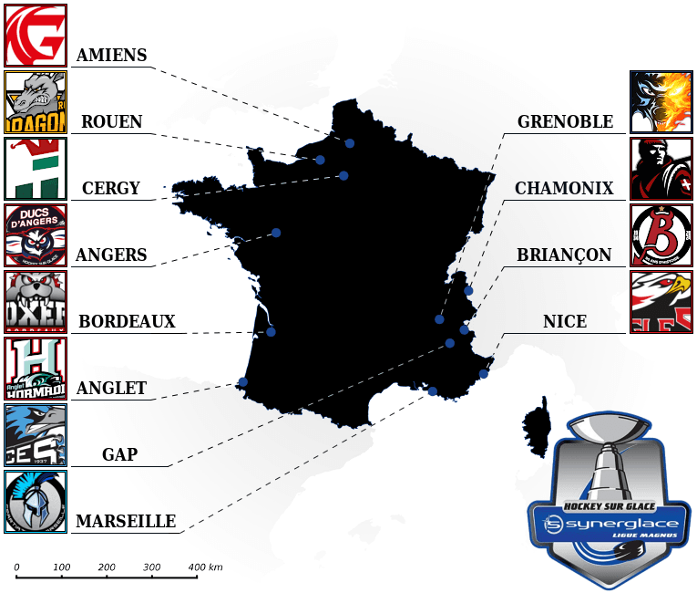 Synerglace Ligue Magnus map